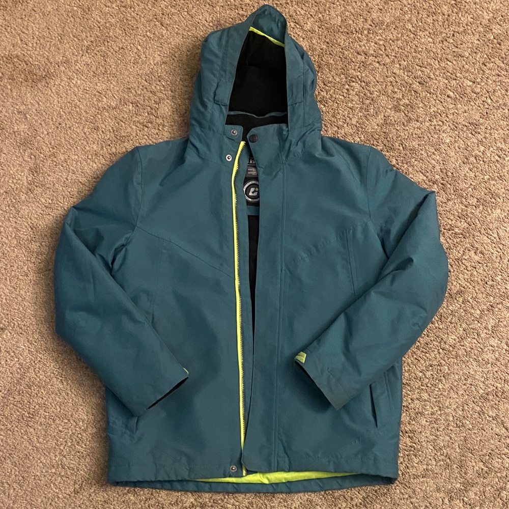 Killtec Waterproof and Windproof Hooded Winter Jacket - Teal, Kid Size 14